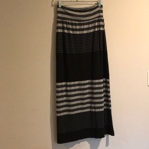 Striped maxi skirt